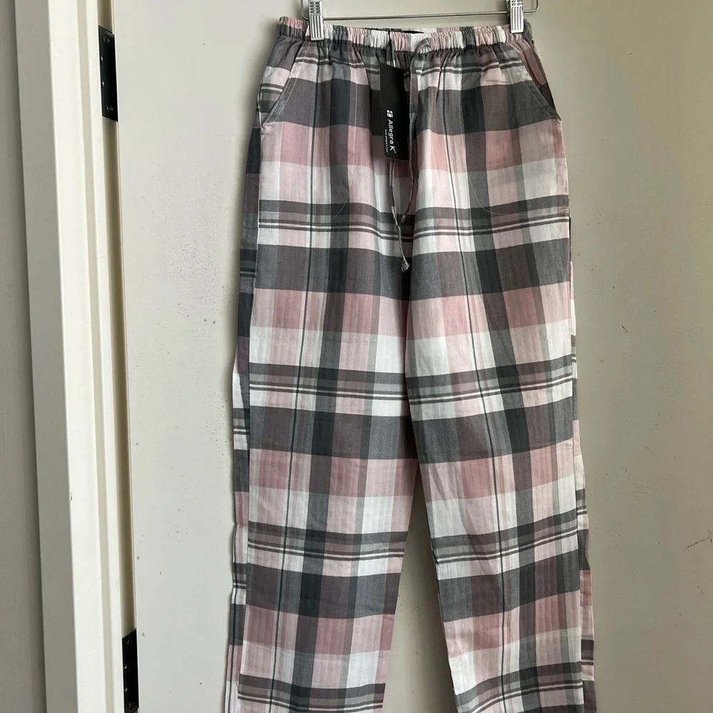 Allegra K Plaid Pajama Pants NWT